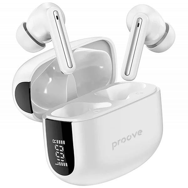 Dëgjuse wireless Proove Tempo TWS, ANC, me aplikacion, të bardha