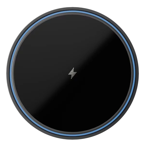 Mbajtëse magnetike për telefon me karikim wireless Proove Light Circle, 15W, për ventilim makine, e zezë