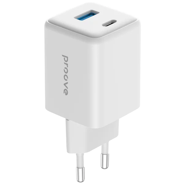Karikues muri Proove Pocket, 45W, me USB dhe Type-C, i bardhë
