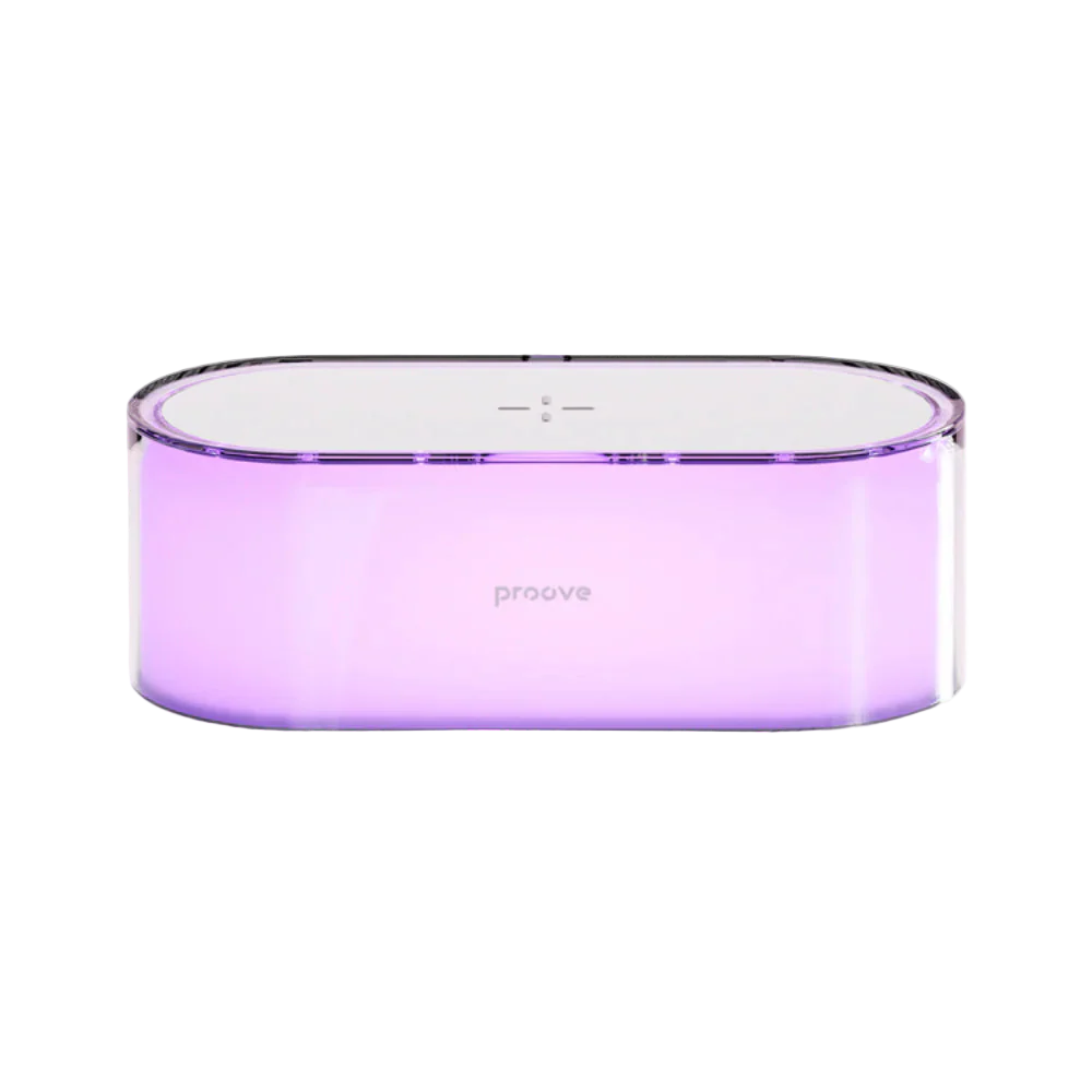 Llampë nate dhe karikues wireless Proove Multicolor Glow – 15W me ndriçim LED RGB dhe kontroll me prekje