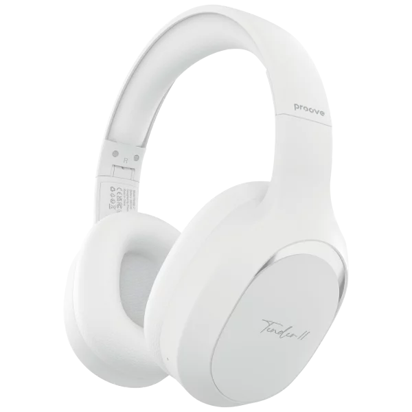 Kufje wireless Proove Tender 2 me aplikacion inteligjent (APP) dhe zë Hi-Fi premium, të bardha