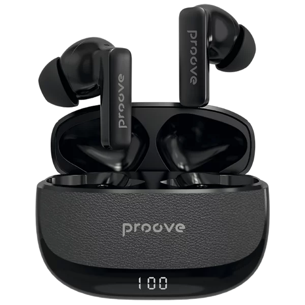 Dëgjuse wireless Proove Dreamer TWS me ANC dhe aplikacion dedikuar (APP), të zeza